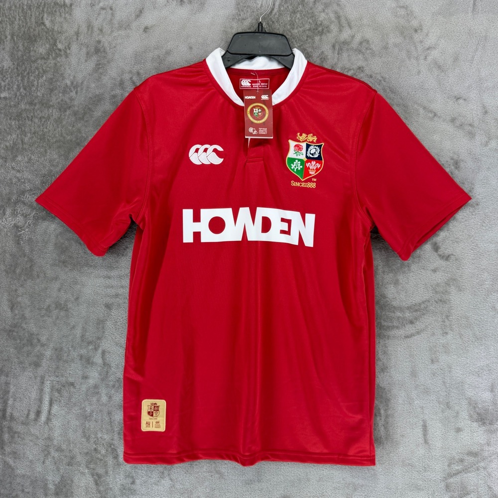 Canterbury British and Irish Lions Rugby Jersey Red AU 2025 Howden Mens L NEW